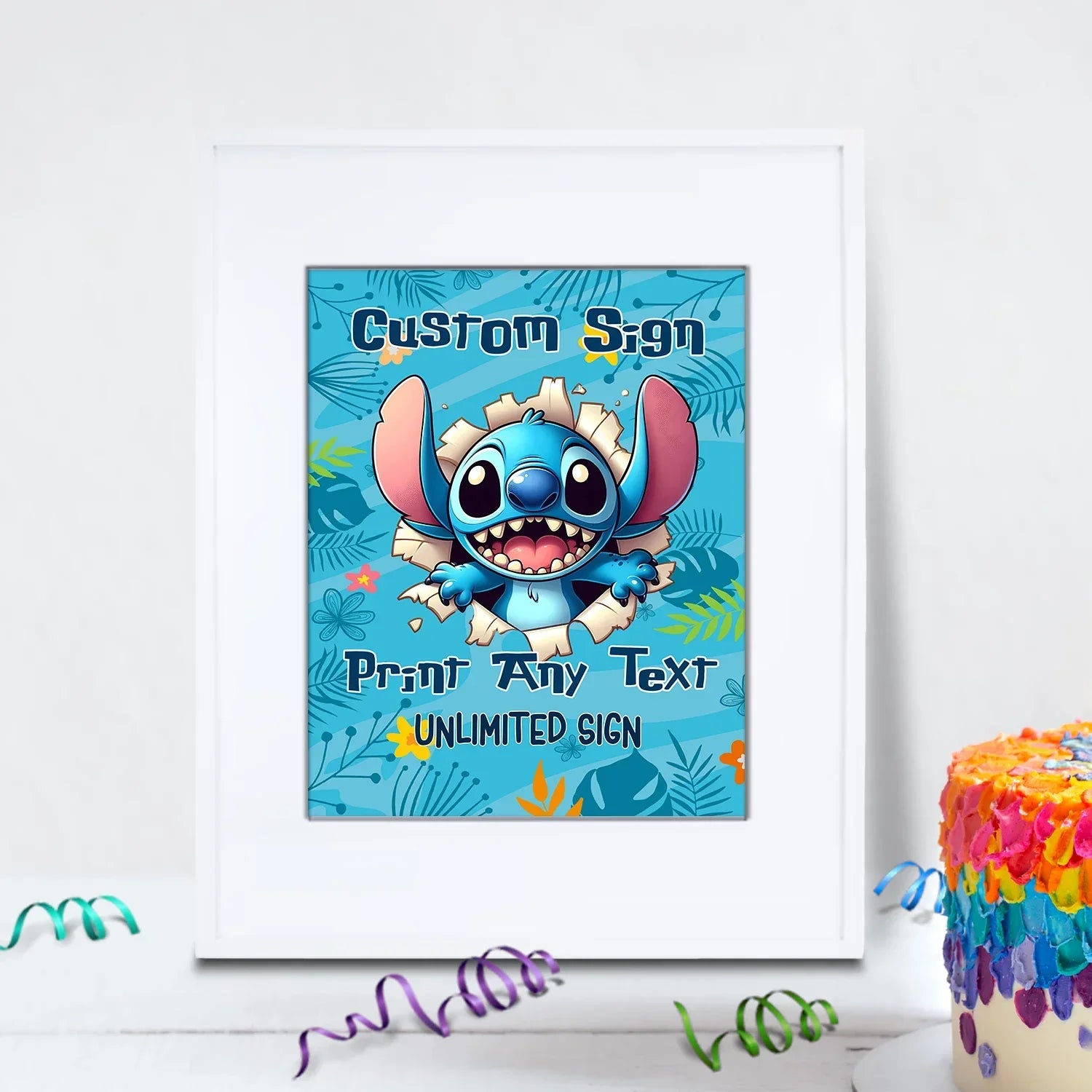 Lilo & Stitch Birthday Decorations, Disney Stitch Party Supplies, Stitch Birthday Themed, Stitch Movie Digital Template, Editable Stitch Image SVG PNG