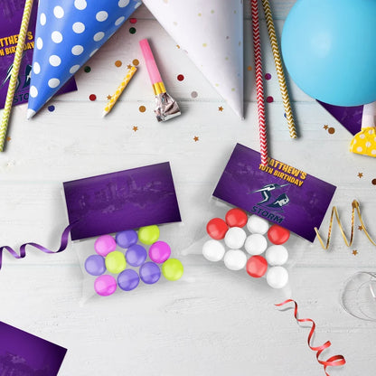 NRL Storm Birthday Decorations, NRL Rugby Party Supplies, Melbourne Storm Themed, Rugby Storm Digital Template, Editable Melbourne Storm Image SVG PNG