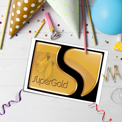 Super Gold Card Edible Cake Toppers & Icing