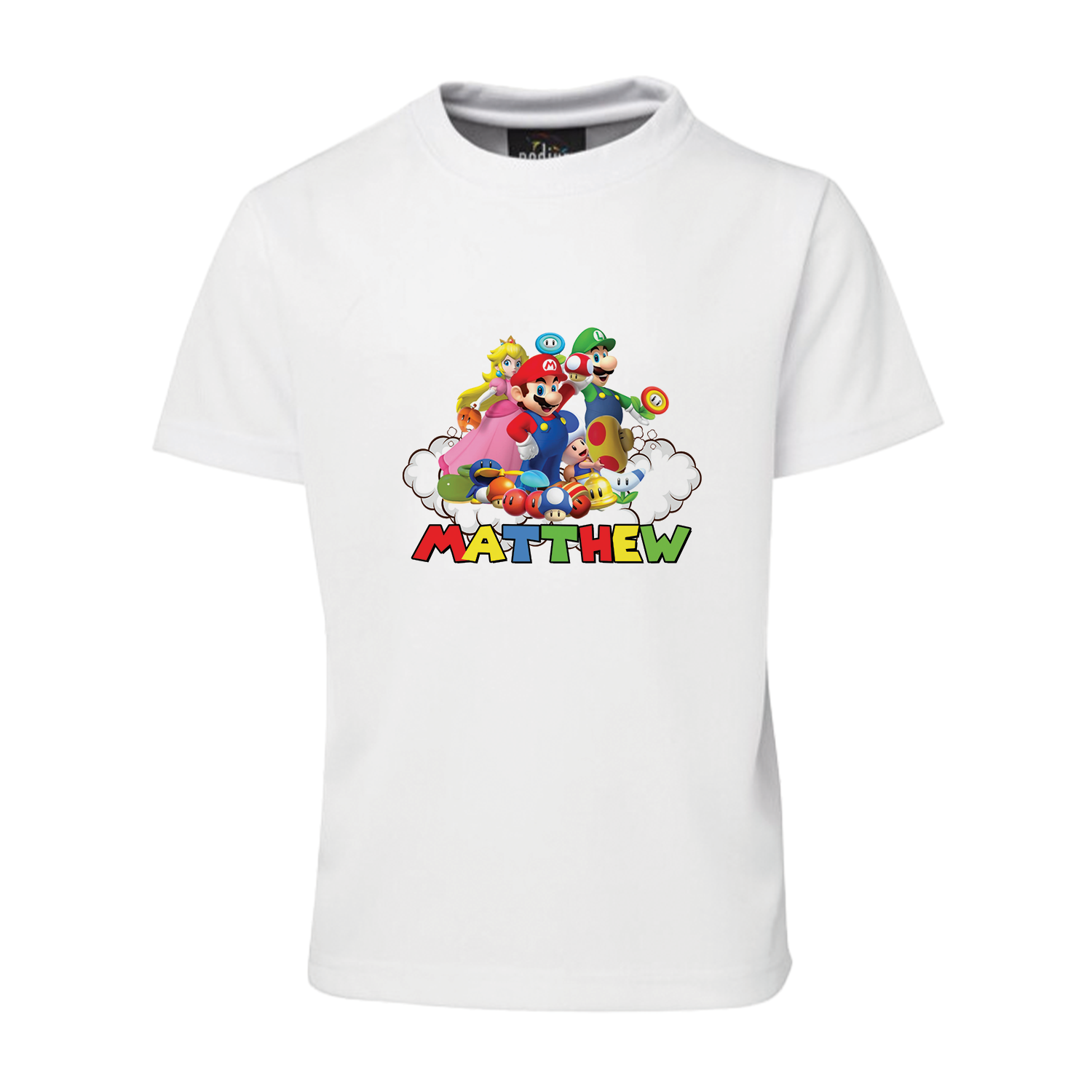 Sublimation T-Shirt with Super Mario theme