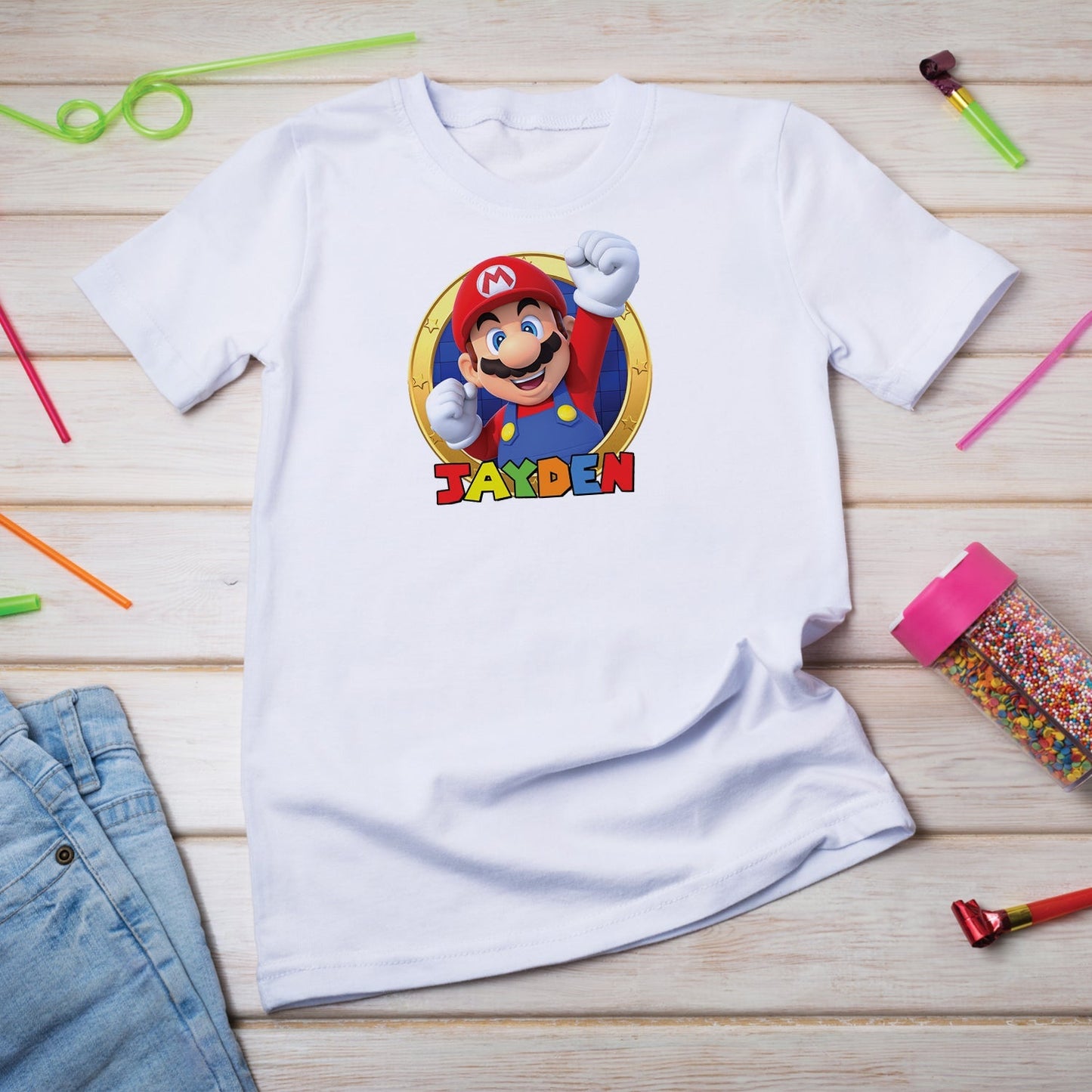 Super Mario Birthday Decorations, Mario Bros Party Supplies, Mario Nintedo Games Themed, Mario Digital Template, Editable Super Mario Image SVG PNG