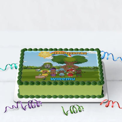 Takaro Tribe Birthday Decorations, Maori series Party Supplies, Te Reo Maori Themed, Hari Huritau Digital Template, Editable Takaro Tribe Image SVG PNG