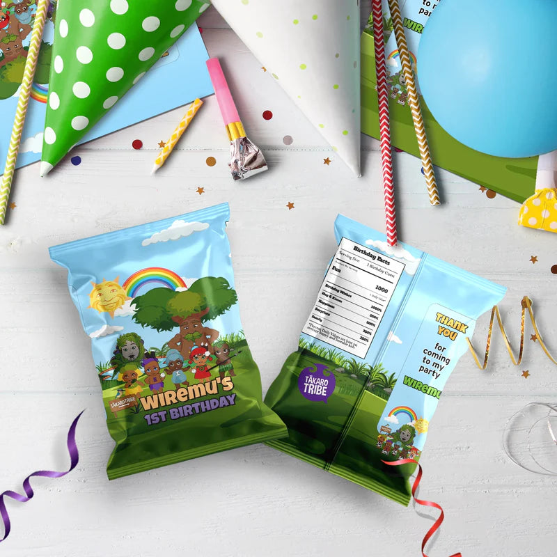 Takaro Tribe Birthday Decorations, Maori series Party Supplies, Te Reo Maori Themed, Hari Huritau Digital Template, Editable Takaro Tribe Image SVG PNG