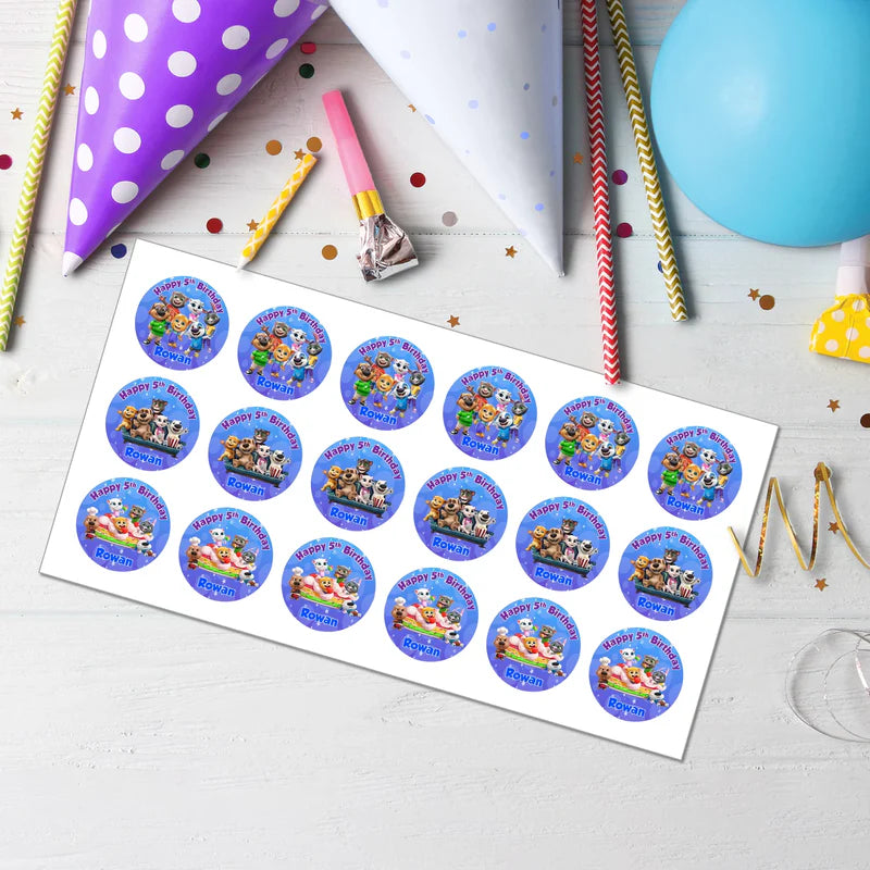 Best Talking Tom Personalized Cupcakes Toppers
