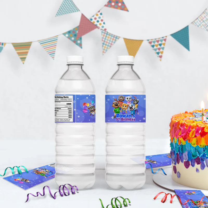 Talking Tom Birthday Decorations, Kids Series Party Supplies, Talking Tom Themed, Talking Tom Digital Template, Editable Talking Tom Image SVG PNG