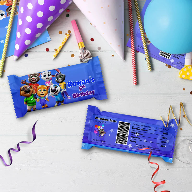 Talking Tom Birthday Decorations, Kids Series Party Supplies, Talking Tom Themed, Talking Tom Digital Template, Editable Talking Tom Image SVG PNG