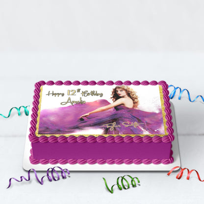 Taylor Swift Birthday Decorations, Swifties Party Supplies, Eras Tour Themed, Taylor Swift Digital Template, Editable Taylor Swift Image SVG PNG