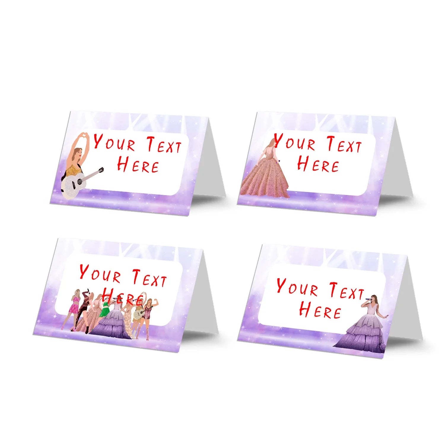 Taylor Swift Food Cards for stylish table decor at events