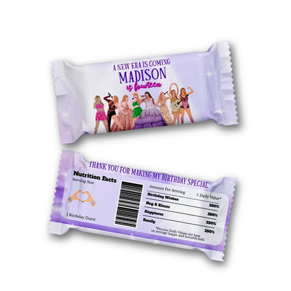 Taylor Swift Rice Krispies Treats Label & Candy Bar Label for party-themed snacks