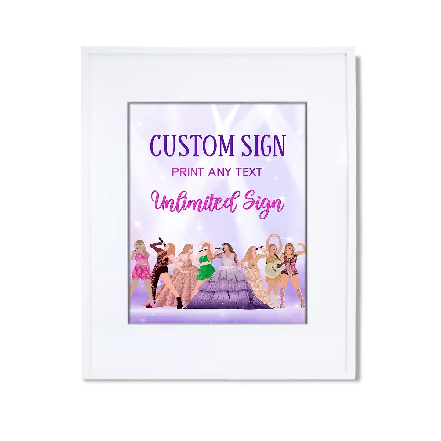 Taylor Swift Custom Sign for personalized event decorations