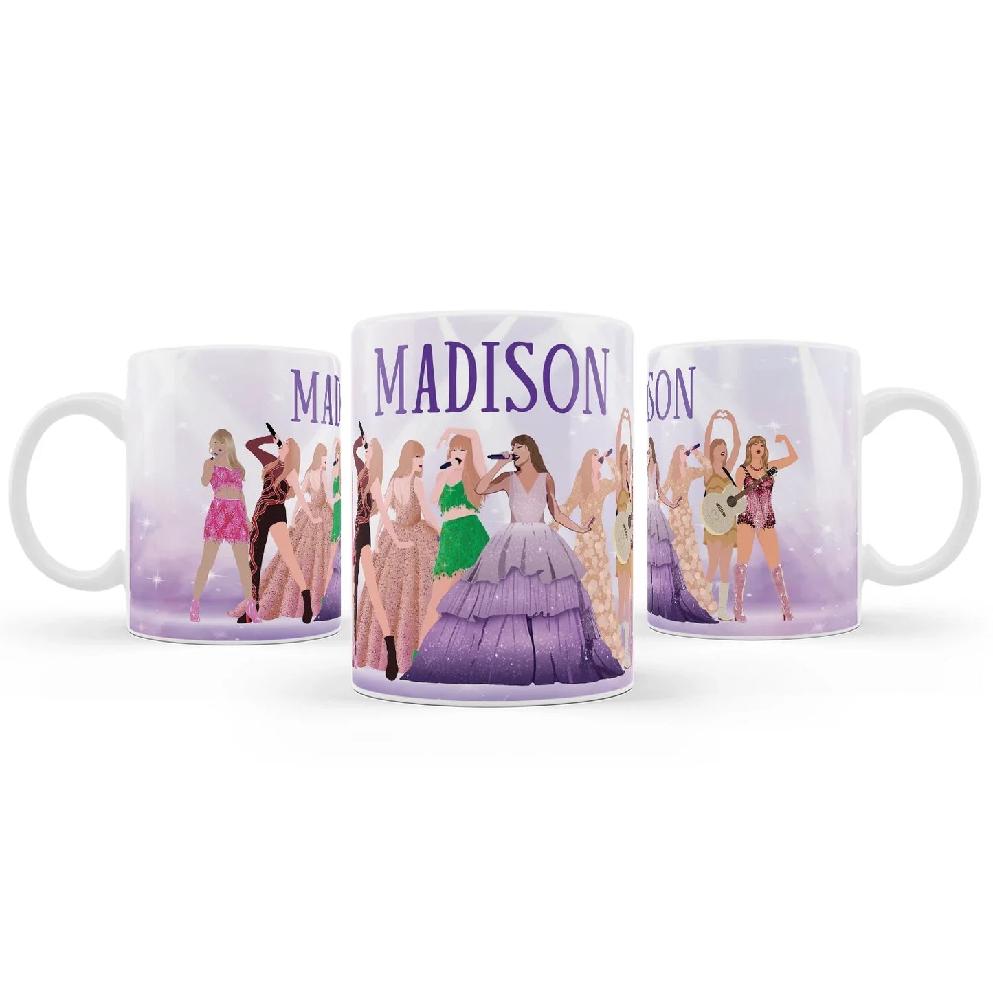 Taylor Swift Sublimation Mug with custom Taylor Swift artwork