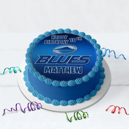 The Blues Birthday Decorations, Auckland Rugby Party Supplies, Rugby Themed, All Blacks Digital Template, Editable The Blues Rugby Image SVG PNG