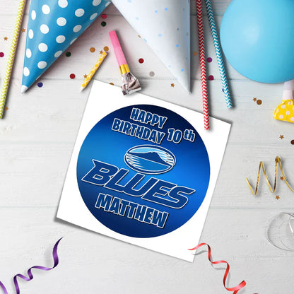 The Blues Rugby Personalized Icing Sheet Cake Images