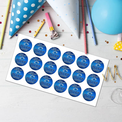 Buy The Blues Rugby Personalized Cupcakes Toppers