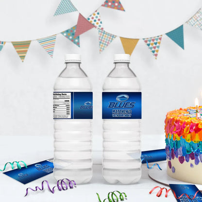 The Blues Birthday Decorations, Auckland Rugby Party Supplies, Rugby Themed, All Blacks Digital Template, Editable The Blues Rugby Image SVG PNG