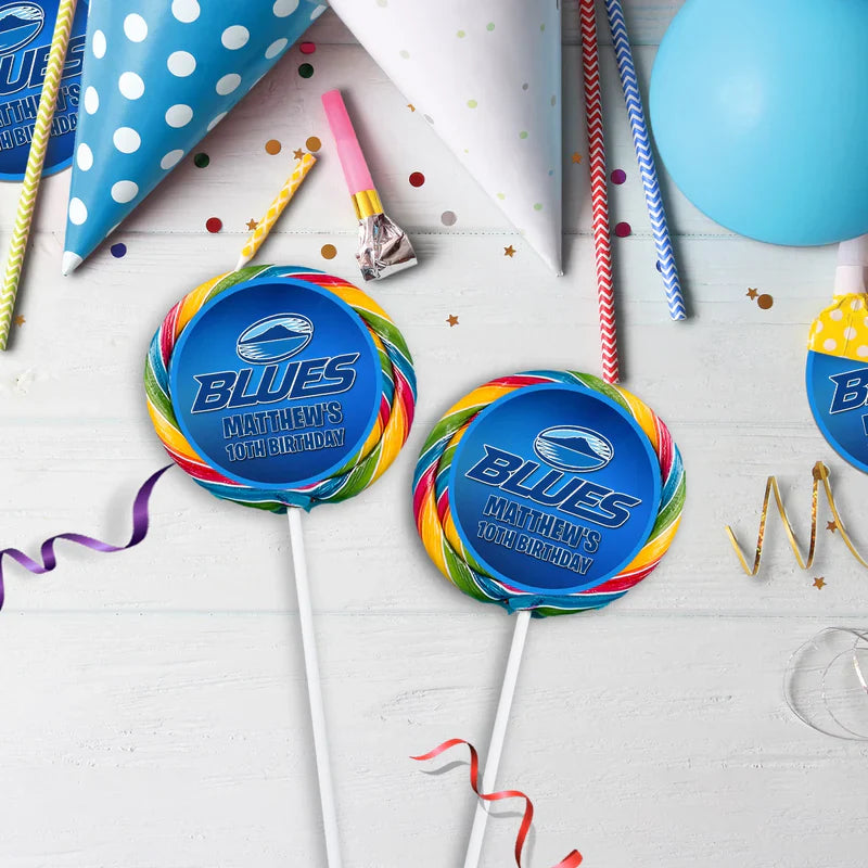 The Blues Birthday Decorations, Auckland Rugby Party Supplies, Rugby Themed, All Blacks Digital Template, Editable The Blues Rugby Image SVG PNG