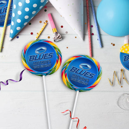 The Blues Birthday Decorations, Auckland Rugby Party Supplies, Rugby Themed, All Blacks Digital Template, Editable The Blues Rugby Image SVG PNG