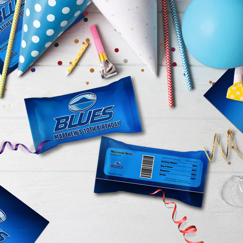 The Blues Birthday Decorations, Auckland Rugby Party Supplies, Rugby Themed, All Blacks Digital Template, Editable The Blues Rugby Image SVG PNG