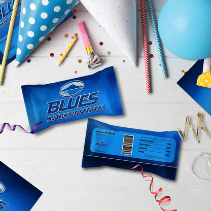 The Blues Birthday Decorations, Auckland Rugby Party Supplies, Rugby Themed, All Blacks Digital Template, Editable The Blues Rugby Image SVG PNG