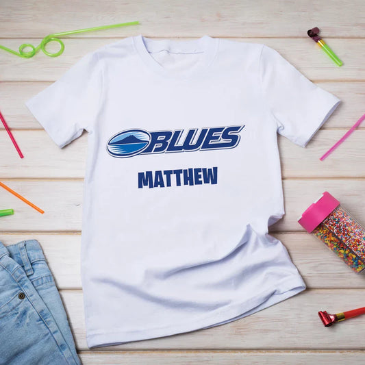 The Blues Birthday Decorations, Auckland Rugby Party Supplies, Rugby Themed, All Blacks Digital Template, Editable The Blues Rugby Image SVG PNG