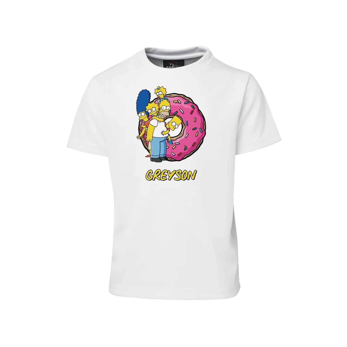 Personalized sublimation T-shirts with The Simpsons theme