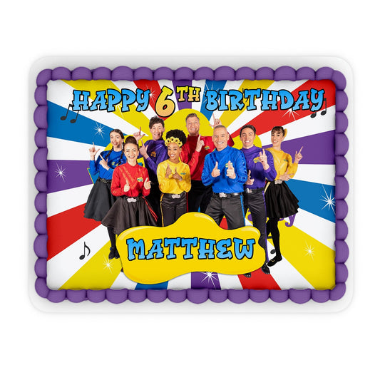 The Wiggles Personalized Edible Sheet Cake Images