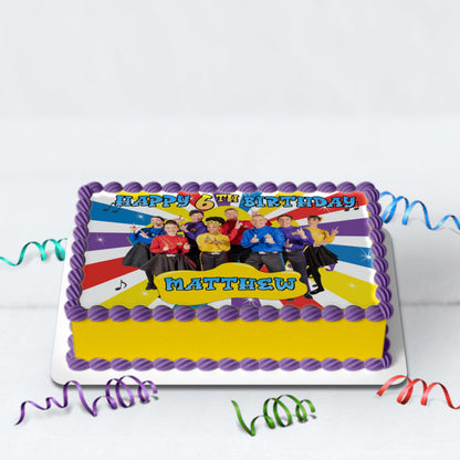 The Wiggles Birthday Decorations, Music for Kids Party Supplies, The Wiggles Themed, Nursery Rhymes Digital Template, Editable The Wiggles Image SVG PNG