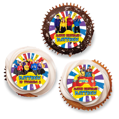 The Wiggles Personalized Cupcakes Toppers