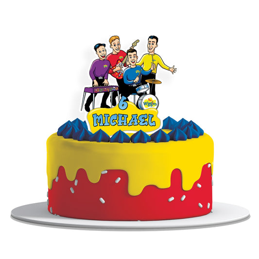 The Wiggles Personalized Cake Toppers - Custom cake toppers featuring The Wiggles characters