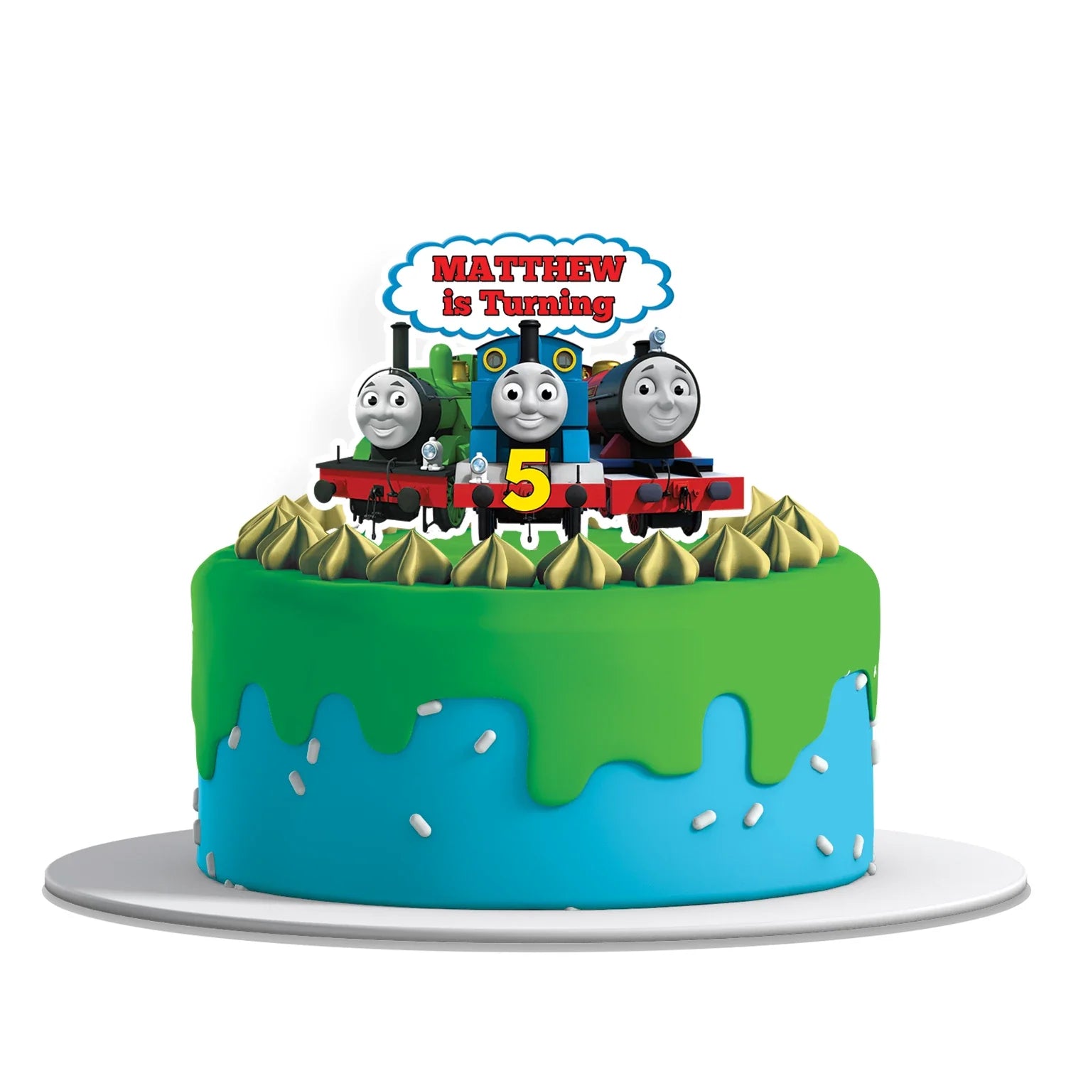 Thomas & Friends Personalized Cake Toppers