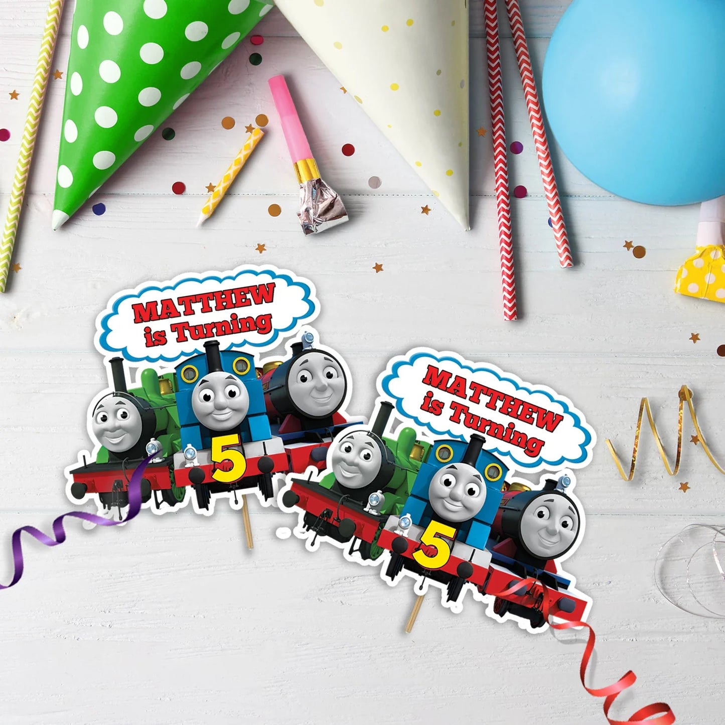 Thomas Train Birthday Decorations, Thomas & Friends Party Supplies, Thomas Cartoon Train Themed, Thomas Friends Digital Template, Editable Thomas & Friends Image SVG PNG