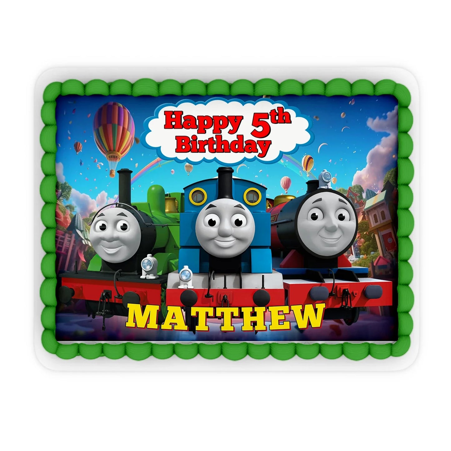 Thomas & Friends Personalized Edible Sheet Cake Images