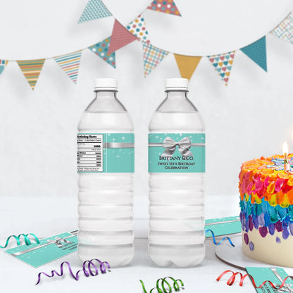 Luxury Items Birthday Decorations, Tiffany & CO Party Supplies, Tiffany n CO Themed, Tiffany&CO Digital Template, Editable Tiffany & CO inspired Image SVG PNG