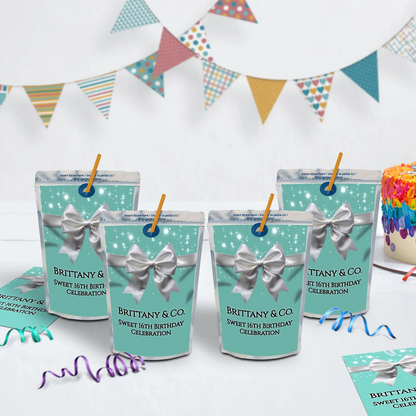 Luxury Items Birthday Decorations, Tiffany & CO Party Supplies, Tiffany n CO Themed, Tiffany&CO Digital Template, Editable Tiffany & CO inspired Image SVG PNG