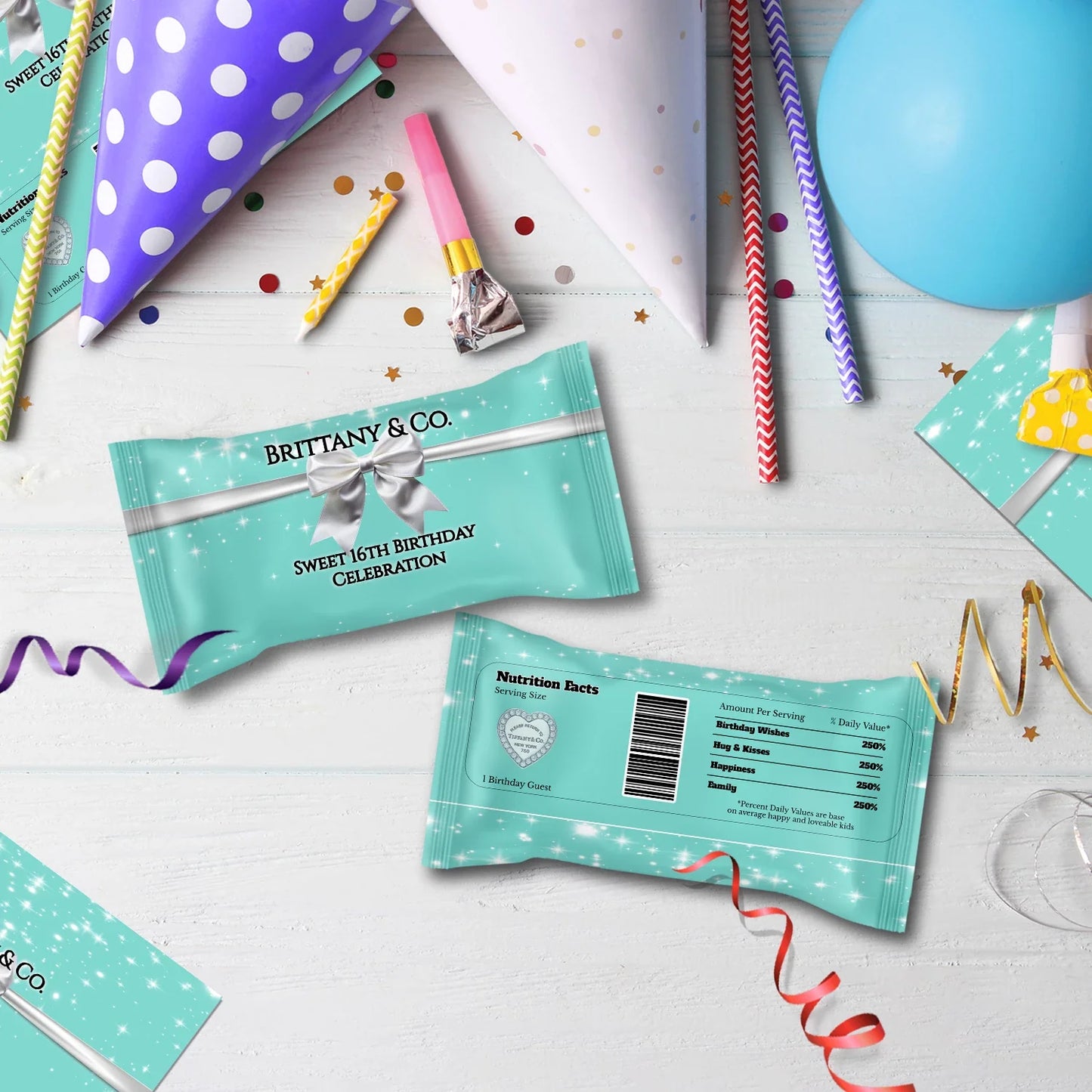 Luxury Items Birthday Decorations, Tiffany & CO Party Supplies, Tiffany n CO Themed, Tiffany&CO Digital Template, Editable Tiffany & CO inspired Image SVG PNG