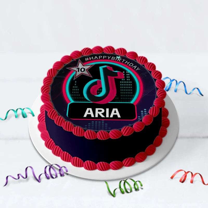 Tiktok Birthday Decorations, Tik tok Party Supplies, tiktok live Themed, tiktok Digital Template, Editable Tiktok Image SVG PNG