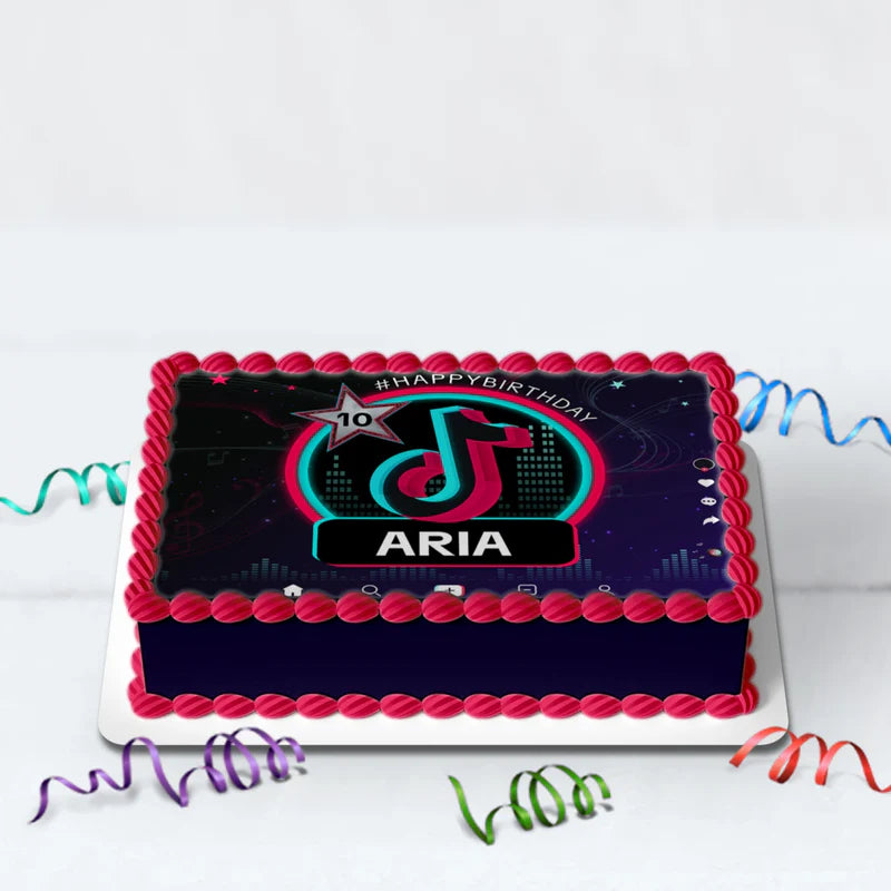 Tiktok Birthday Decorations, Tik tok Party Supplies, tiktok live Themed, tiktok Digital Template, Editable Tiktok Image SVG PNG