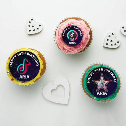 Tiktok Birthday Decorations, Tik tok Party Supplies, tiktok live Themed, tiktok Digital Template, Editable Tiktok Image SVG PNG