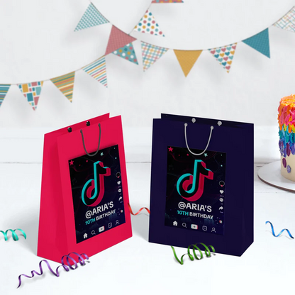 Tiktok Birthday Decorations, Tik tok Party Supplies, tiktok live Themed, tiktok Digital Template, Editable Tiktok Image SVG PNG
