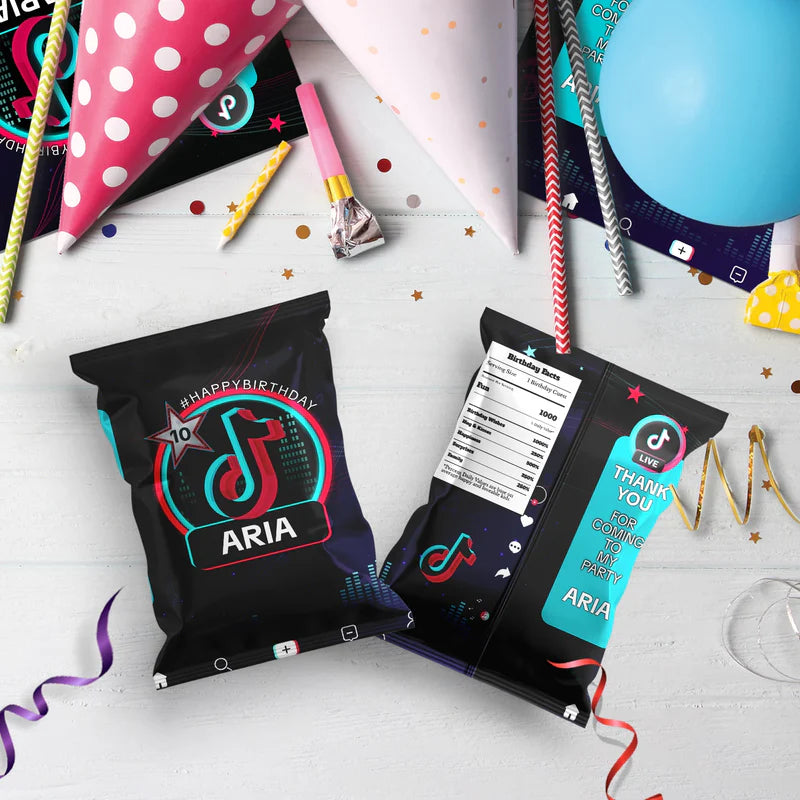 Tiktok Birthday Decorations, Tik tok Party Supplies, tiktok live Themed, tiktok Digital Template, Editable Tiktok Image SVG PNG