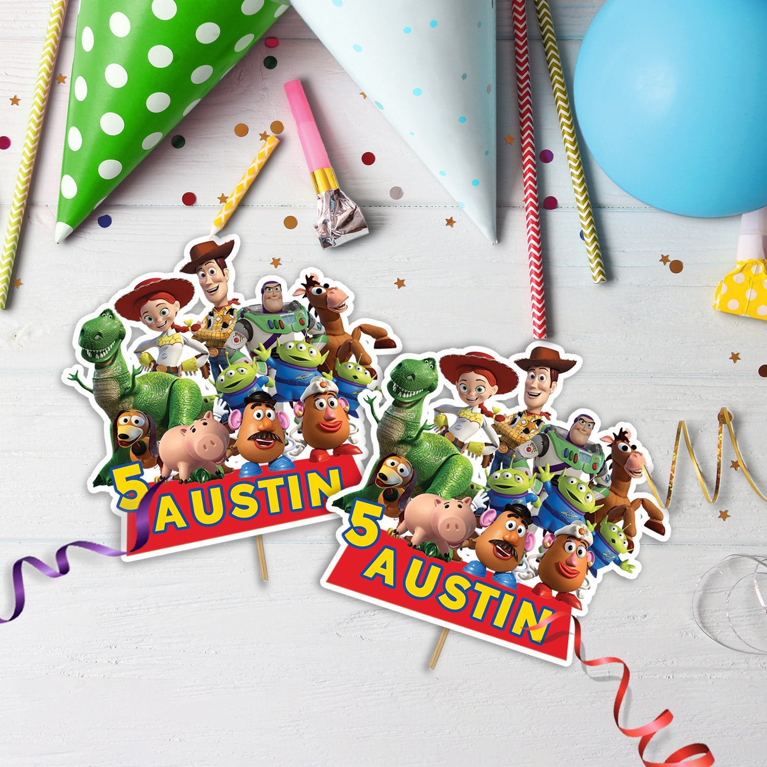 Toy Story Birthday Decorations, Woody Toy Story Party Supplies, Buzz Ligh Year Themed, Toy Story Digital Template, Editable Toy Story Image SVG PNG