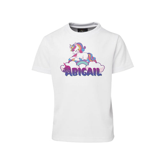 Unicorn design on sublimation t-shirt