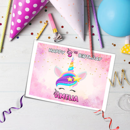 Rectangle Unicorn Personalized Cake Images for a Special Occasion