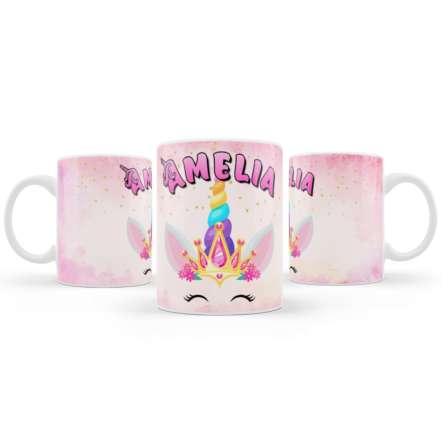 Unicorn design on sublimation mug