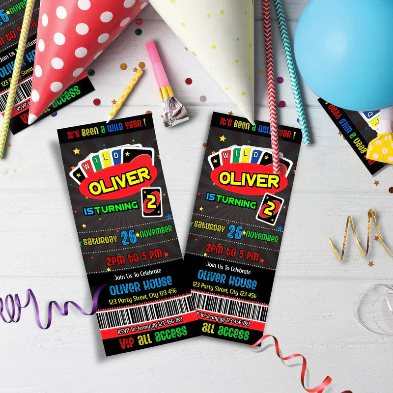 Uno Birthday Decorations, 1st Birthday Party Supplies, Uno Themed, Uno Digital Template, Editable Uno Image SVG PNG