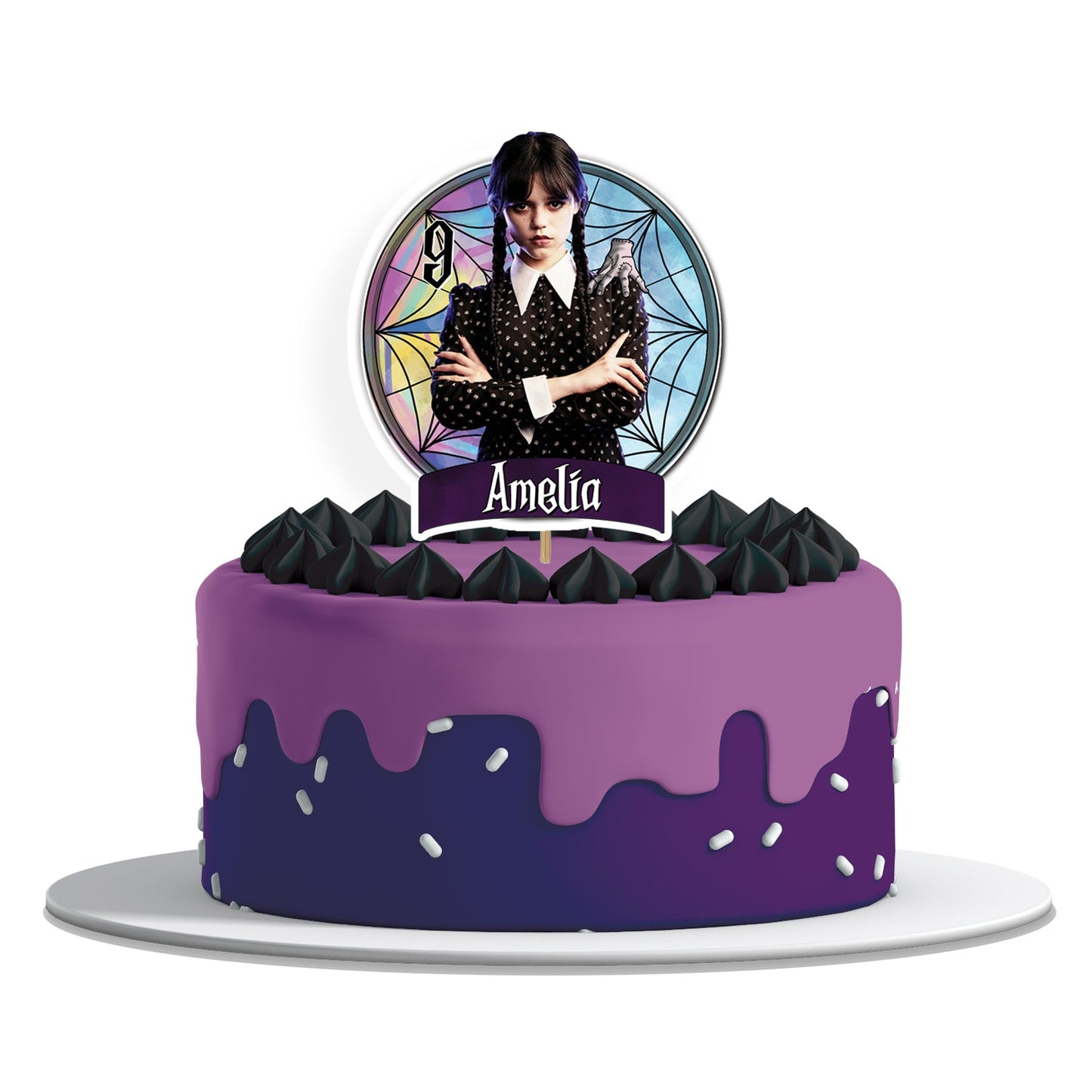 Wednesday Addams Personalized Cake Toppers