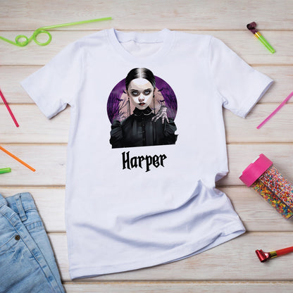 Wednesday Addams Birthday Decorations, Wednesday Netflix Party Supplies, Wednesday Series Themed, Wednesday Digital Template, Editable Wednesday Image SVG PNG