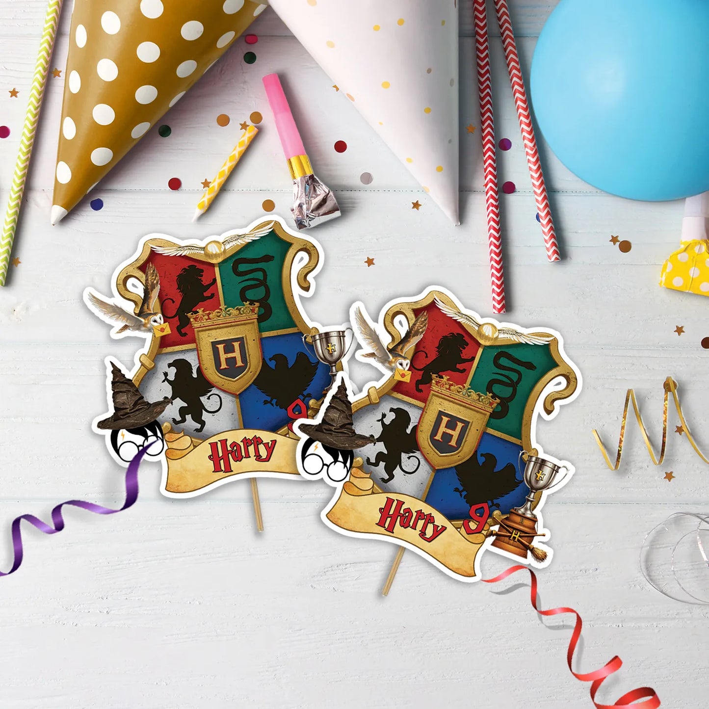 harry Potter Birthday Decorations, hogwarths school Party Supplies, magic school Themed, wizard Digital Template, Editable Wizard Image SVG PNG