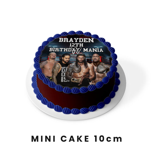 Round WWE The Bloodline personalized cake images