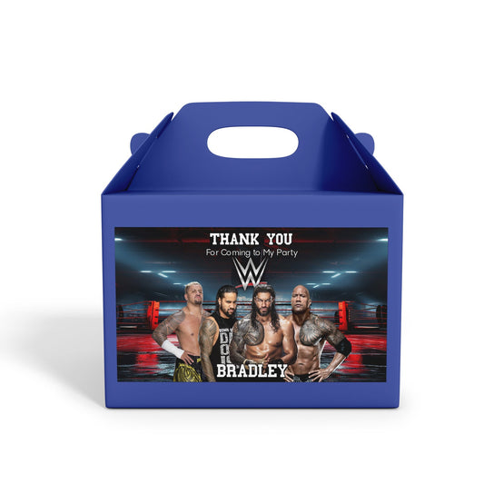 WWE The Bloodline themed treat box label